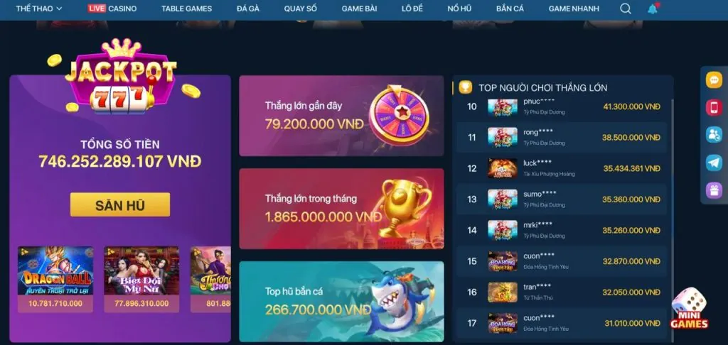 Trò chơi bắn cá đổi thưởng 99winn